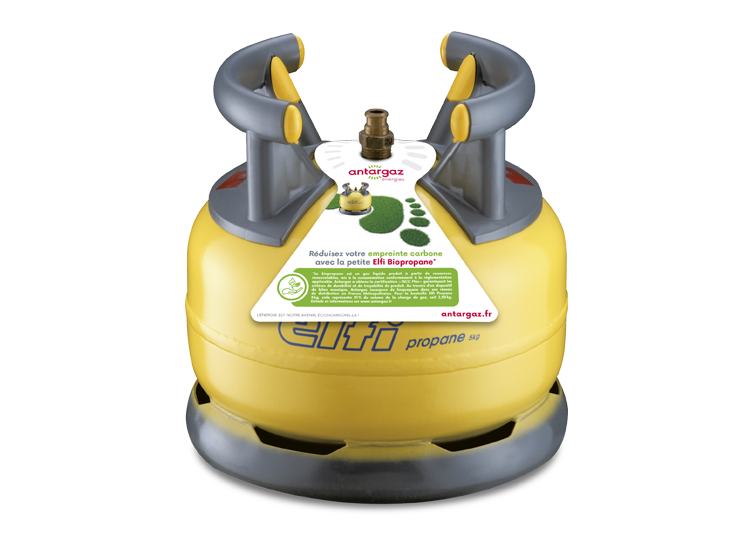 Bouteille de gaz Elfi biopropane 5 kg jaune