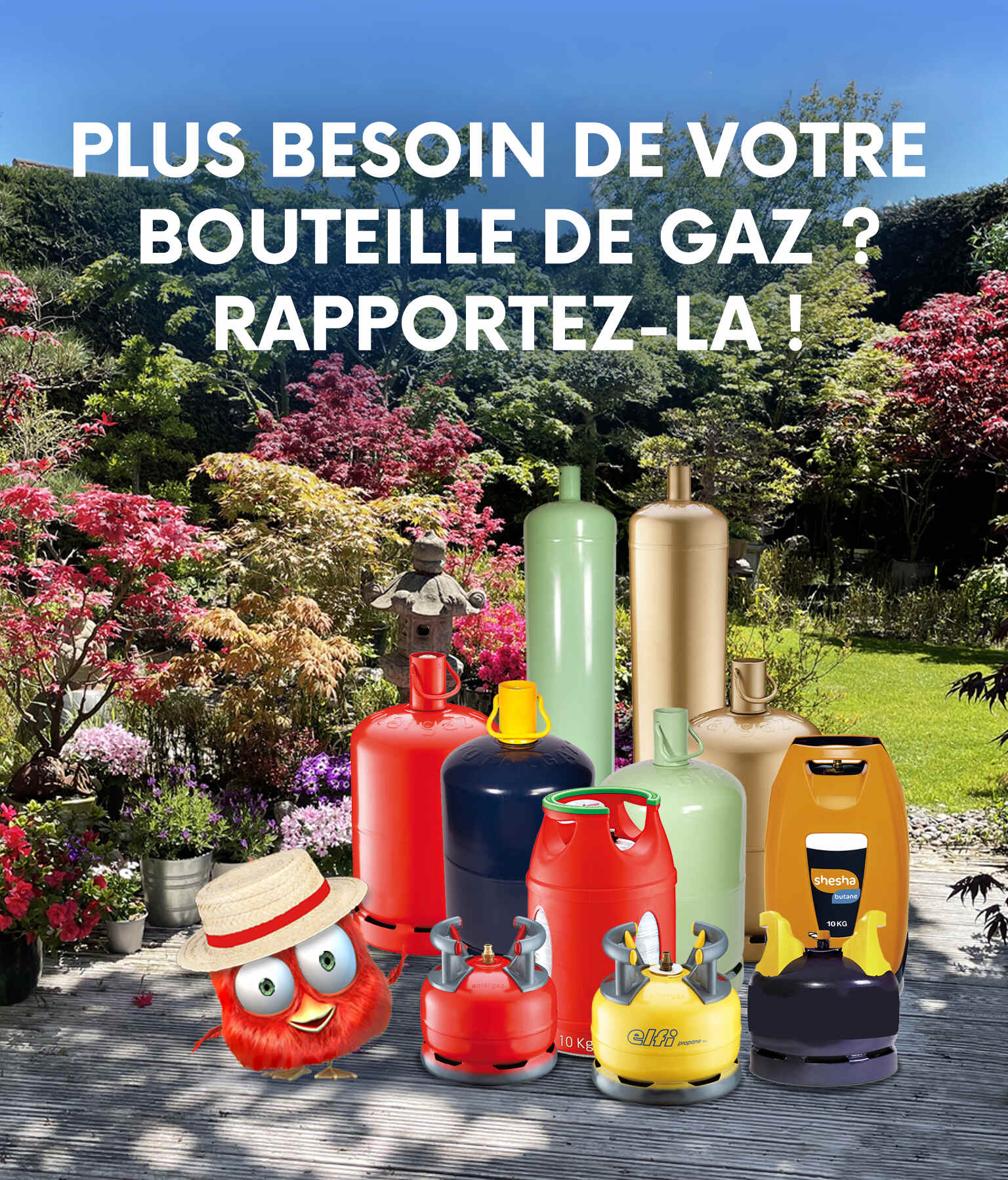 Stop aux bouteilles de gaz abandonnées