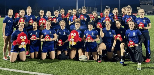 équipe féminine du Stade Villeneuvois soutenue par Antargaz