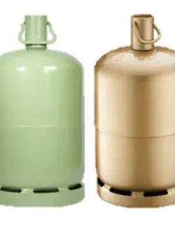 Bouteille de gaz propane 13 kg Verte ou Or